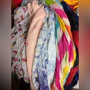 Colorful Patterned Scarves Collection 5 pieces